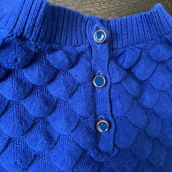 Ted Baker Yayoi Royal Blue Cotton/Cashmere Knit -Size 2/4 - Picture 5 of 10